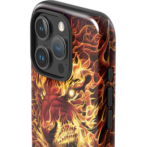 Fire Tiger by Tom Wood iPhone 16 Pro Impact Case